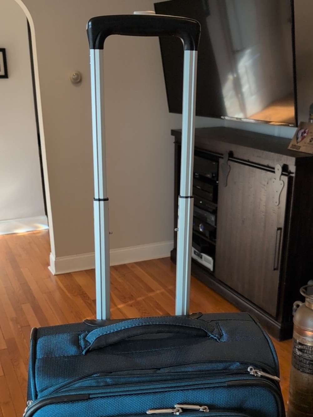 Samsonite Advena Expandable Spinner Carry On Suitcase Teal Blue - Picture 8 of 16